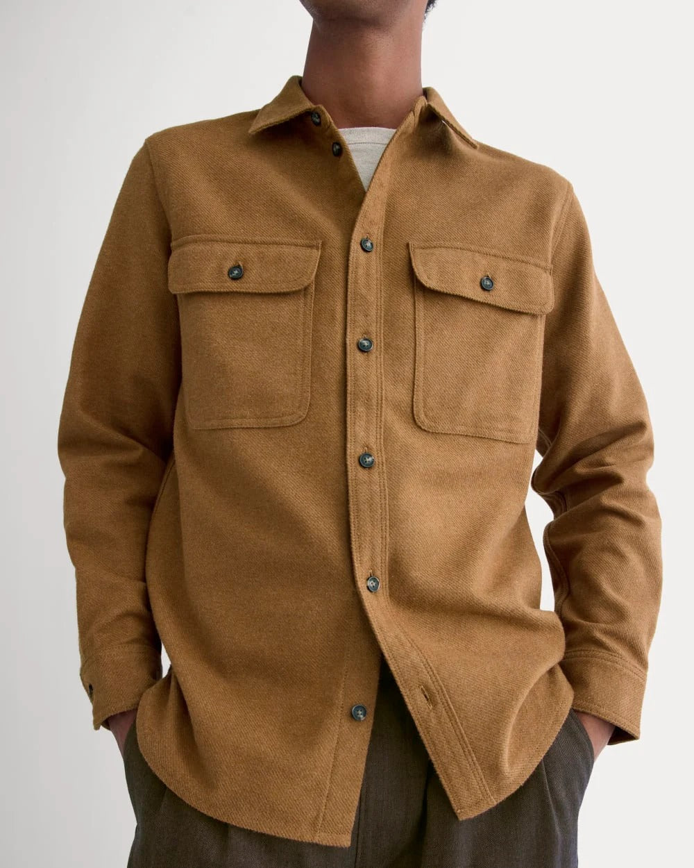The Heavyweight Overshirt | Uniform | Heathered Toffee