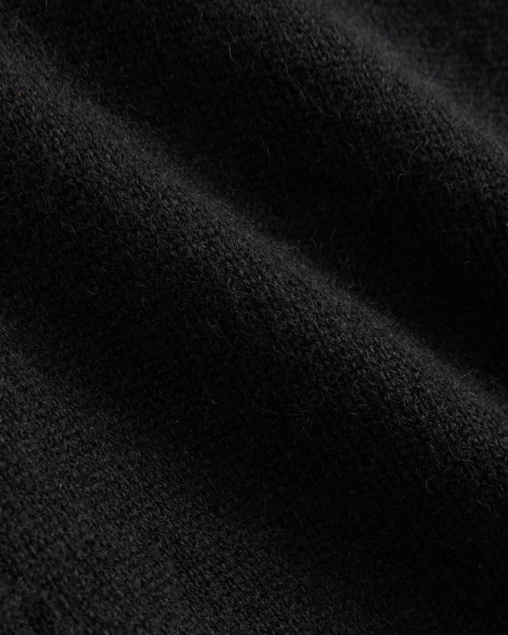 Cashmere Quarter Zip Sweater | Black