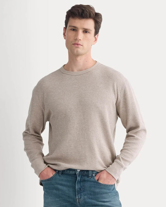 Thermal Crew in Cozy Waffle | Heathered Oatmeal