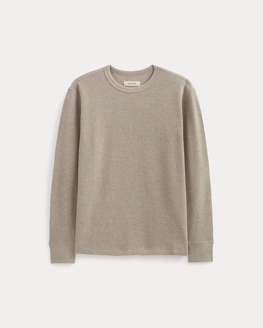 Thermal Crew in Cozy Waffle | Heathered Oatmeal