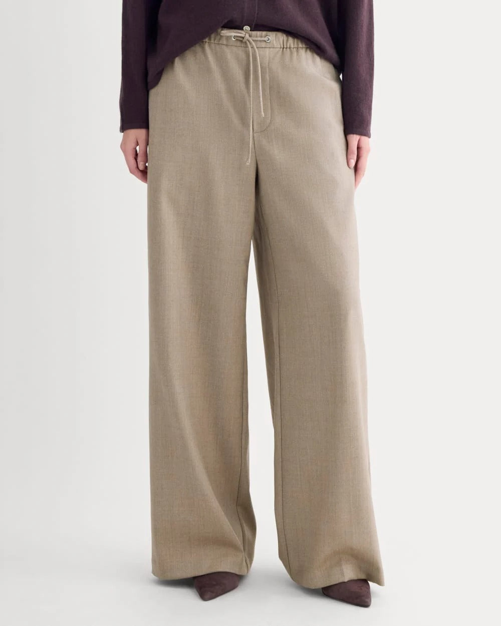 Pull-On Trouser in Tailor Twill | Light Taupe