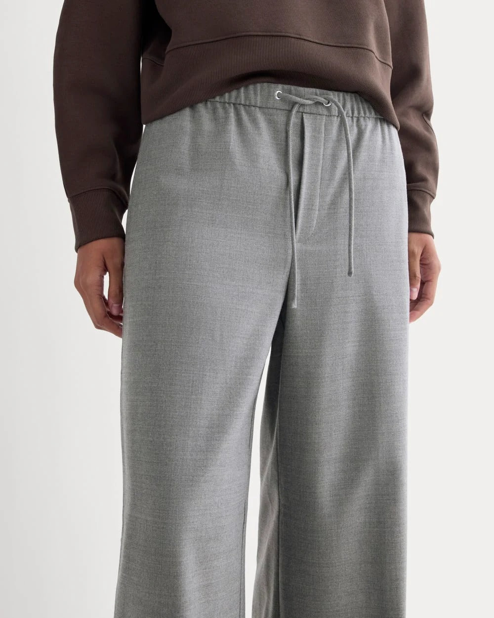Pull-On Trouser in Tailor Twill | Heather Graphite