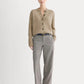 The Crew Cardigan in Alpaca | Dark Heathered Camel