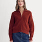 The Full-Zip Sweater in Everyday Cotton | Merlot
