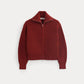The Full-Zip Sweater in Everyday Cotton | Merlot