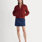 The Full-Zip Sweater in Everyday Cotton | Merlot