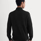 Cashmere Quarter Zip Sweater | Black