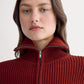 The Full-Zip Sweater in Everyday Cotton | Merlot