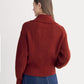 The Full-Zip Sweater in Everyday Cotton | Merlot