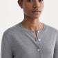 The Cropped Cardigan in Cotton Cashmere | Heather Charcoal