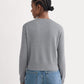 The Cropped Cardigan in Cotton Cashmere | Heather Charcoal