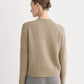 The Crew Cardigan in Alpaca | Dark Heathered Camel