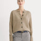 The Crew Cardigan in Alpaca | Dark Heathered Camel